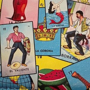 Buckle Down Vibrant vintage Lotería Card wallet